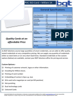 Quality Cards at An Affordable Price: General Specifications