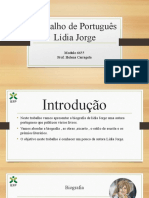 Trabalho de Português Lidia Jorge
