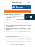 Public Health Sciences: Questions