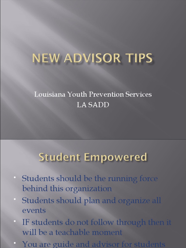 MS Advisor Wkshop | PDF | Career & Growth