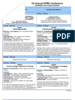 Panel Schedule 091031