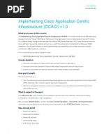 Implementing Cisco Application Centric Infrastructure (DCACI) v1.0