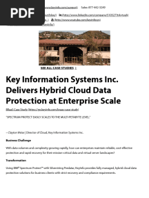 IBM Spectrum Protect - BRaaS Case Study - Key Information Systems