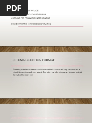 TOEFL Listening