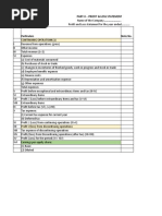 Part-Ii - Profit & Loss Statement