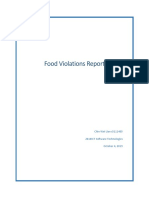 Food Violations Report: Chin Wei Lian s5111405 2810ICT Software Technologies October 4, 2019