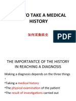 How To Take A Medical History