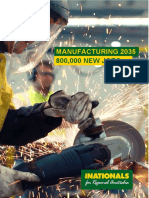 Manufacturing 2035: 800,000 NEW JOBS