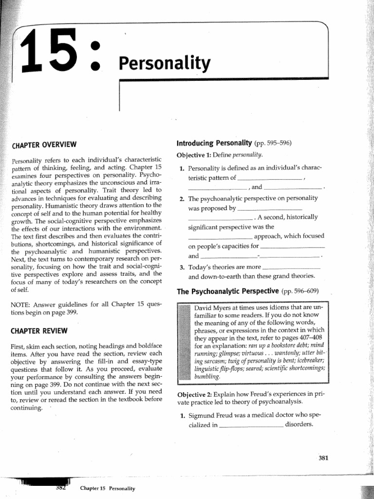 Psychology Ch 1 Study Guide Answers