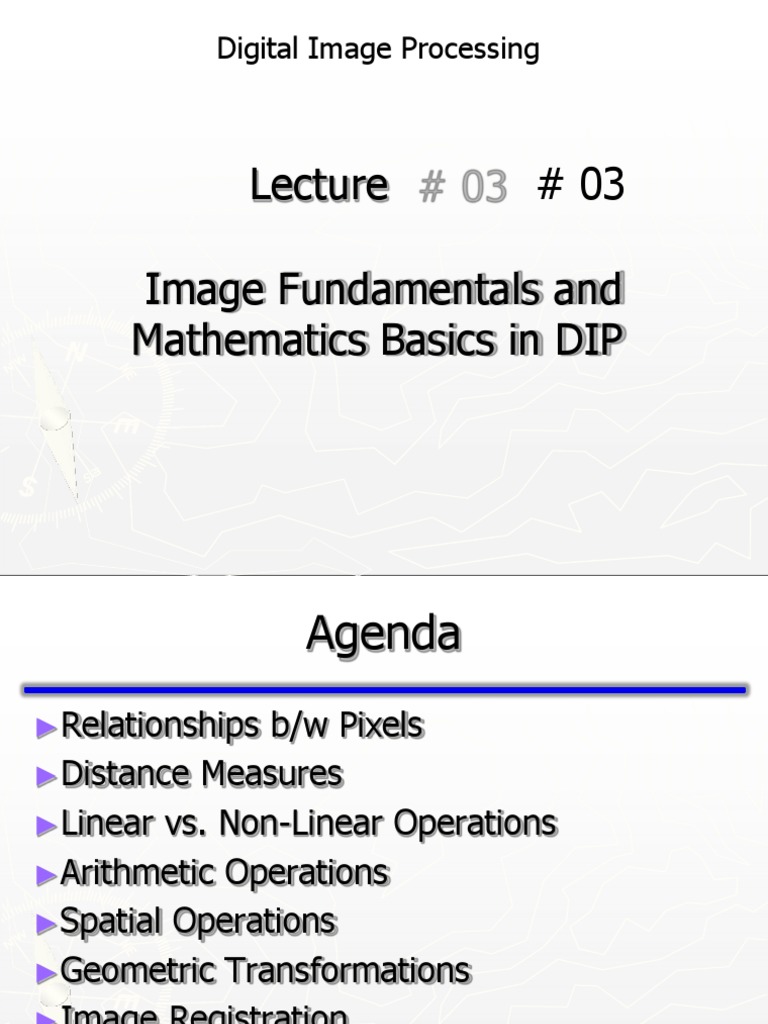 Image Fundamentals in Digital Processing | PDF | Mean | Variance