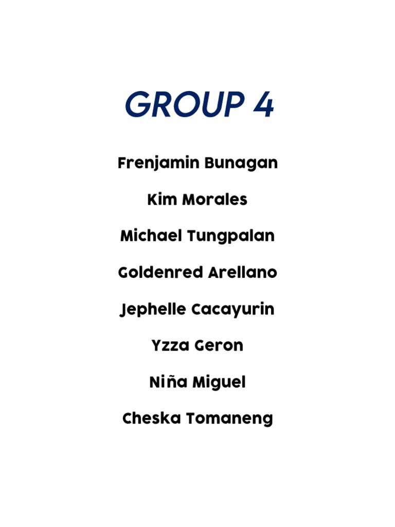 Group 4 Accomplishment Report | PDF | Social Science