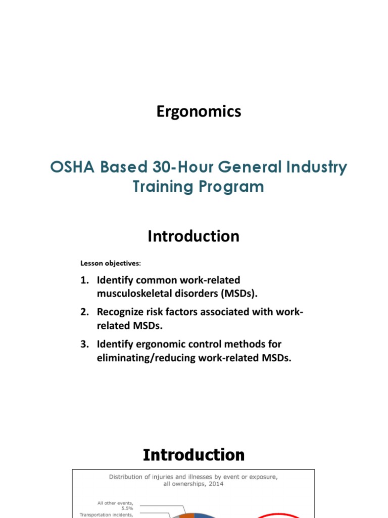 Ergonomics | PDF | Human Factors And Ergonomics | Working Conditions