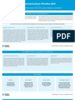 Un Communications Priorities and Forecast Grid 2021