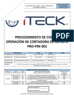 PRO-PRE-001 Uso y Operacion de Cortadora de Asfalto Rev.04