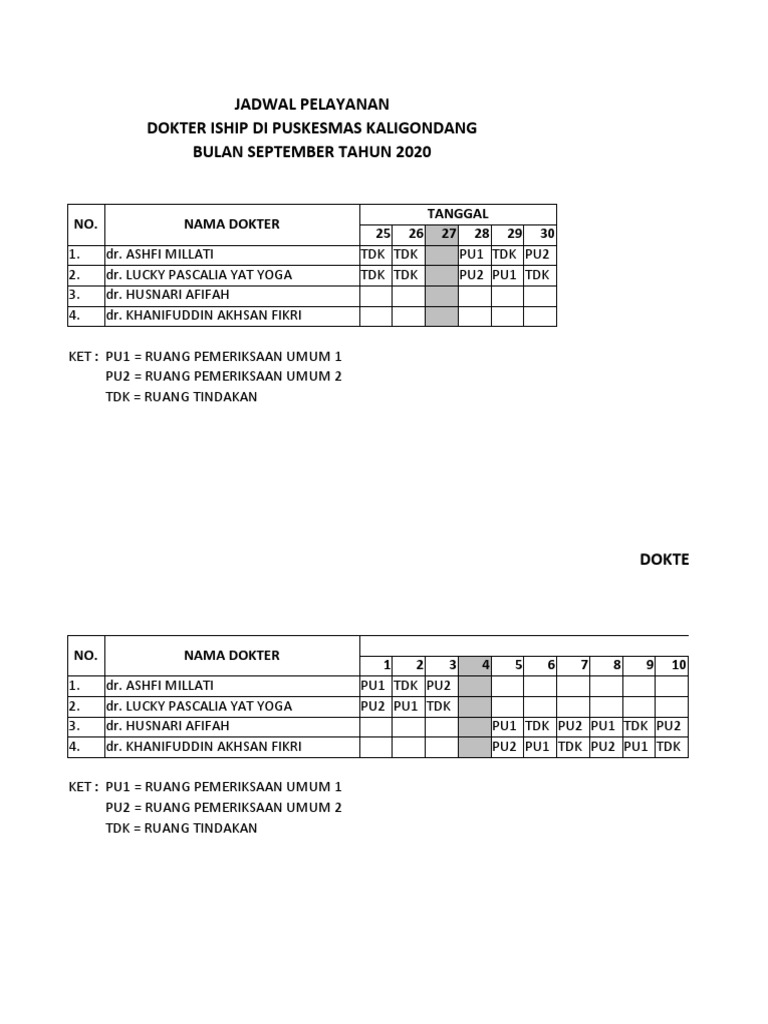 Jadwal Iship | PDF