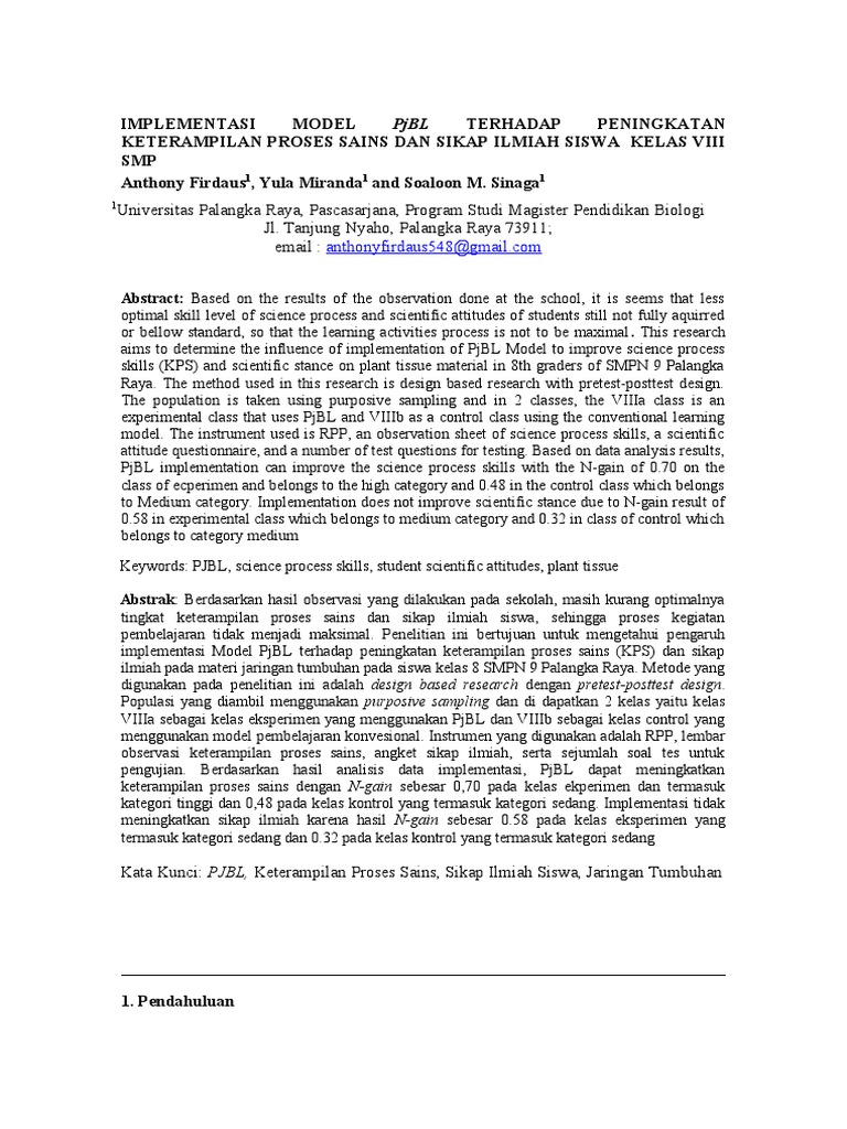 Revisi Manuskrip Jurnal | PDF | Science | Methodology