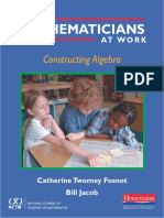 (Catherine Twomey Fosnot, Bill Jacob) Constructing Algebra