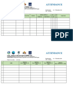 Attendance Sheet