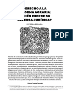 Derecho A La Reforma Agraria Quien Ejerc