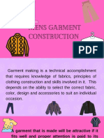 Mens Garment Construction