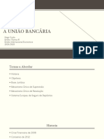 A União Bancária: Hugo Costa Direito (Turma A) Direito Internacional Economico 2019/2020