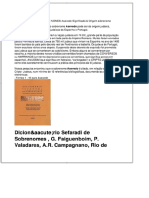 Dicionário Sefaradi de Sobrenomes, G. Faiguenboim, P. Valadares, A.R. Campagnano, Rio de PDF
