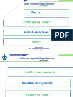 Plantilla Oficial en PowerPoint 2010 para Presentacion en La Defensa de La Tesis de Maestria