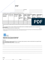 Application Form Pressure Equipment: Customs Union Technical Regulation 032 (CUTR 032)