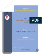 Preservantes de Anestésicos Locales - Manuel FH