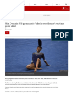 Nia Dennis US Gymnast's 'Black Excellence' Routin