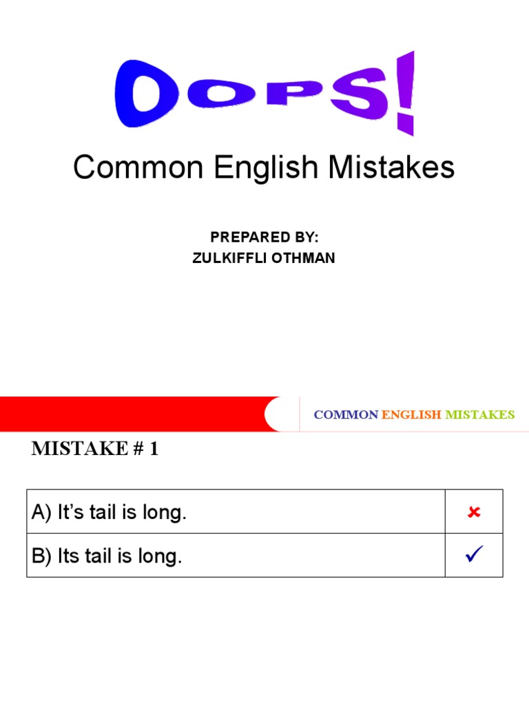 Common English Mistakes Explained | PDF