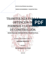 Tramitología para La Obtención de Permisos y Licencias de Construcción