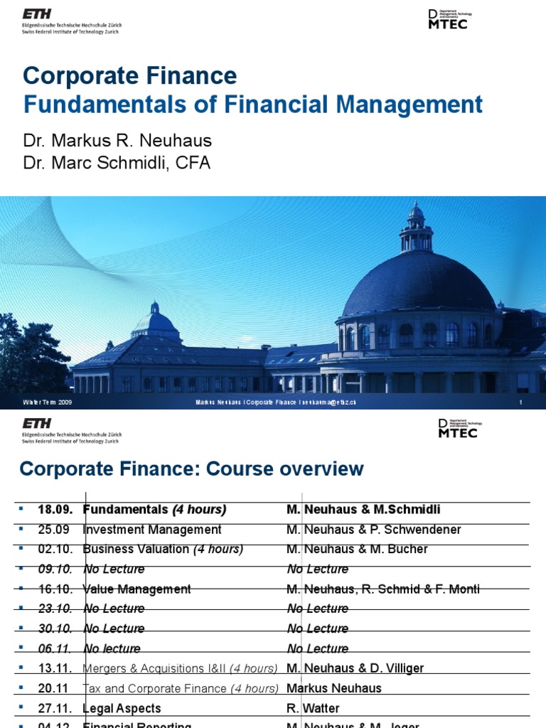 Corporate Finance: Fundamentals of Financial Management | PDF | Capital ...