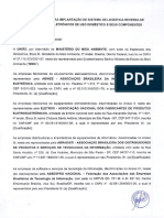 Acordo Setorial para Implantação Do Sistema de Logística Reversa de Produtos Eletroeletrônicos de Uso Doméstico.