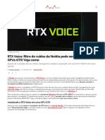 RTX Voice_ filtro de ruídos da Nvidia pode ser instalado em GPUs GTX! Veja como _ Adrenaline