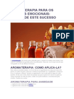 AROMATERAPIA PARA OS ESTADOS EMOCIONAIS