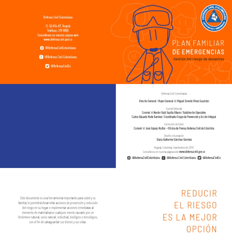 Plan Familiar de Emergencias en Colombia | PDF | Defensa Civil | Agua