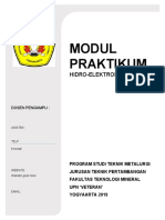 Modul Praktikum Hidro-Elektro Metalurgi 2019