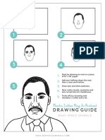 MLK Jr. Portrait Drawing Guide
