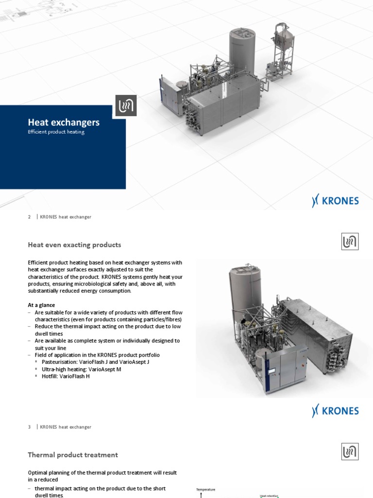 KRONES Heat Exchangers Overview | PDF | Heat Exchanger | Boundary Layer