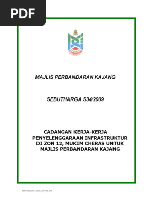 Tender Zon12 Cheras S34 09 Pdf