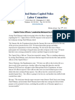 Read U.S. Capitol Police Labor Committee Statement