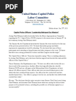 Read U.S. Capitol Police Labor Committee Statement