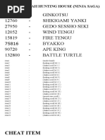 Download DAFTAR DARAH HUNTING HOUSE NINJA SAGA by alberthlase SN49235265 doc pdf