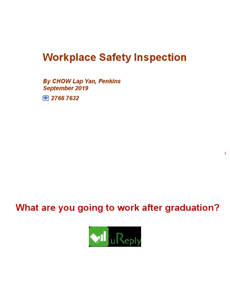 Safety-Inspection 2019 For BSC Student | PDF | Risk | Hazards
