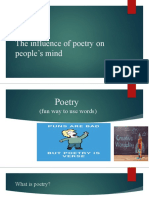 The Influence of Poetry On People's Mind