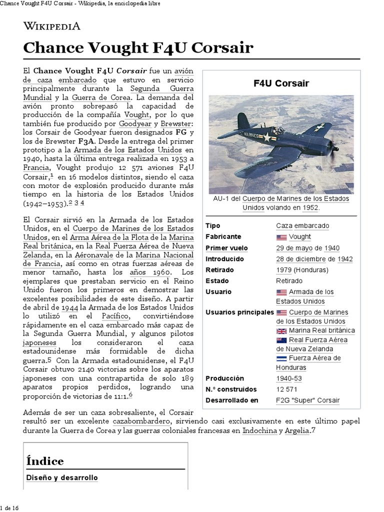 Vought F4U Corsair - Wikipedia