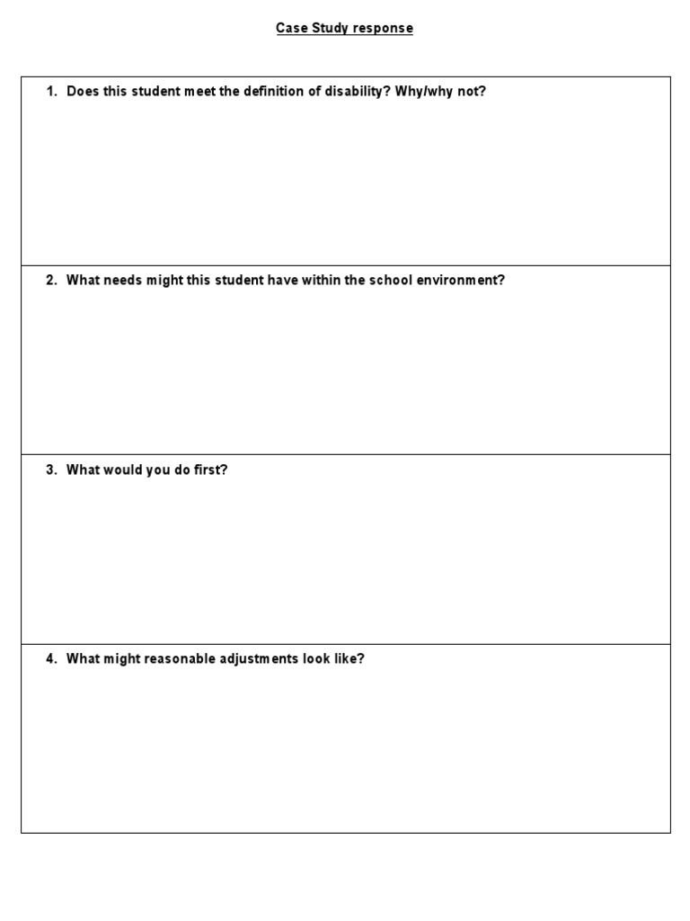 Case Study Response | PDF | Self-Improvement | Wellness