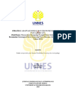 Strategi Adaptasi Sosial Dan Ekonomi Masyarakat Pasca Bencana