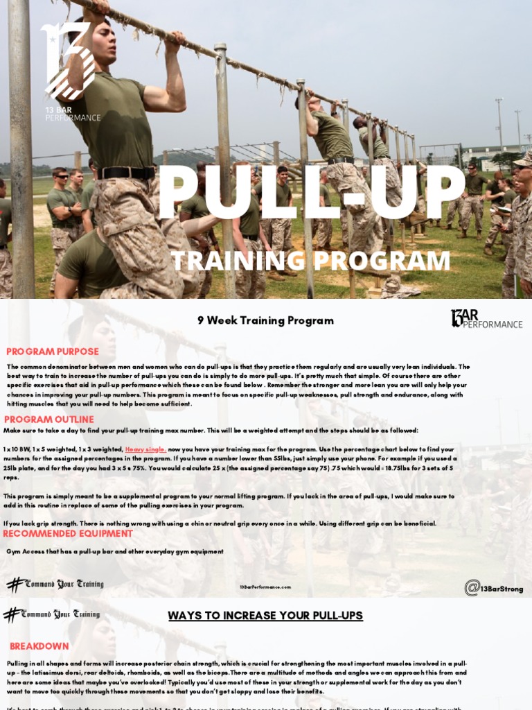 PullUp Program PDF Physical Fitness Recreation